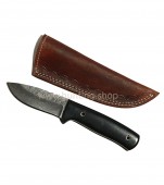 Damaškový nůž  střední černý (rukojeť 12cm, čepel 10,5cm)