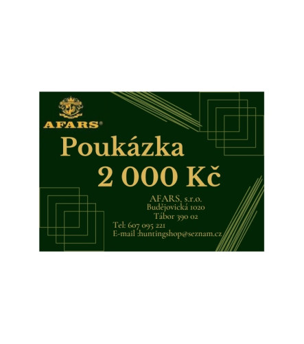 Dárkový poukaz 2000