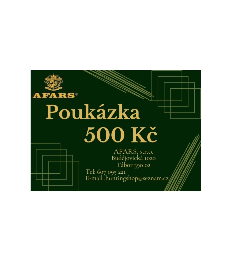 Dárkový poukaz 500