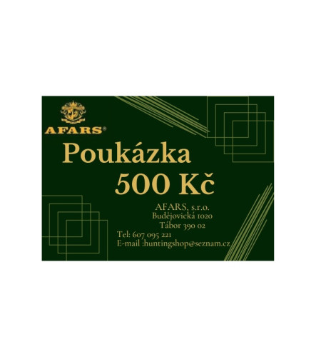 Dárkový poukaz 500
