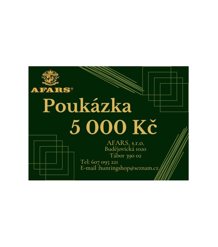 Dárkový poukaz 5000