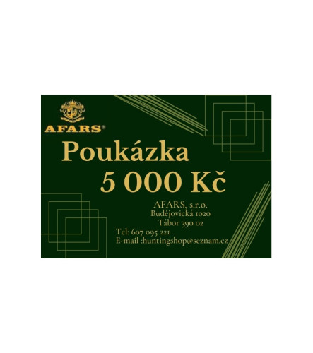 Dárkový poukaz 5000